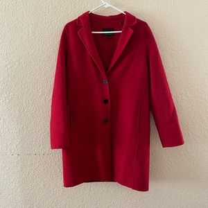 Banana republic red coat size 6